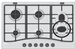 HOTPOINT PCN762S/IX/HA - Practical Advice on Using the Half Fish-Kettle Burner - 4