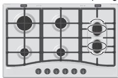 HOTPOINT PCN762S/IX/HA - Quelques conseils pratiques pour mistréux utiliser les brûleurs centraux "Demi-Poissonnière" - 1