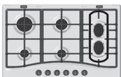 HOTPOINT PCN762S/IX/HA - Quelques conseils pratiques pour mistréux utiliser les brûleurs centraux "Demi-Poissonnière" - 2