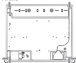 HOTPOINT TQG 641 /HA - Schema di fissaggio dei ganci - 4