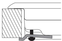 HOTPOINT TQG 641 /HA - Hook fastening diagram - 3