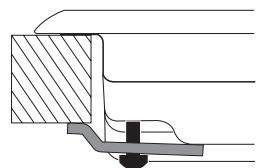 HOTPOINT TQG 642 HA - Schema di fissaggio dei ganci - 2