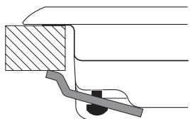 HOTPOINT TQG 642 HA - Schema di fissaggio dei ganci - 1