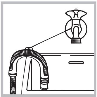 HOTPOINT WDG 9640B FR - Raccordement du tuyau de vidange - 2