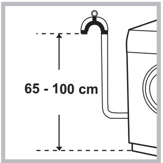 HOTPOINT WDG 9640B FR - Raccordement du tuyau de vidange - 1