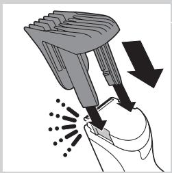 PHILIPS HC 3400 - Trimming with comb - 1