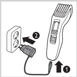 PHILIPS HC 3400 - Preparing the appliance - 2
