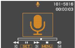 CASIO EXILIM 12.1 - En mode PLAY, utilisez [▲] et [▶] pour afficher le fichier d'enregistrement de la voix que vous pouvez écouter. - 1