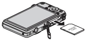 CASIO EXILIM 12.1 - Pour remplacer une carte mémoire - 1