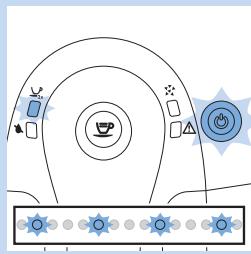 PHILIPS HD8650 - Significado de los pilotos - 7