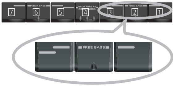 ROLAND FR-3X BK - Jouer uniquement les notes de basses de la main gauche (mode free bass) - 1