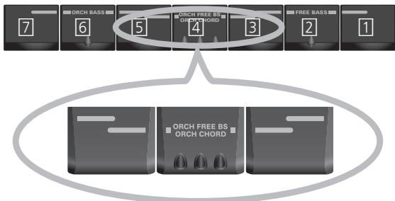 ROLAND FR-3X BK - Actionnez à nouveau simultanément les trois registres "FREE BASS" pour retourner au mode de basses standard. - 1