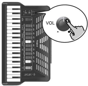 ROLAND FR-3X BK - Régler le volume et la balance - 1