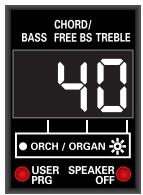 ROLAND FR-3X BK - Utilisez le registre [1] (VALUE) ou [2] (VALUE) pour régler la valeur. - 2