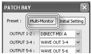ROLAND OCTA-CAPTURE - Sources assignables aux sorties (OUTPUT) - 1