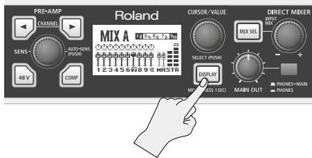 ROLAND OCTA-CAPTURE - Appuyez sur la commande [cursor/value]. - 9
