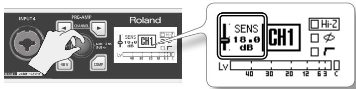 ROLAND OCTA-CAPTURE - Commande [SENS] - 1