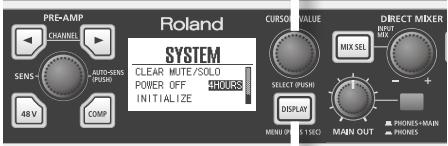 ROLAND OCTA-CAPTURE - Mise hors tension automatique - 1