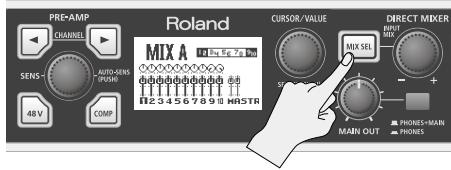 ROLAND OCTA-CAPTURE - Bouton [MIX SEL] - 1