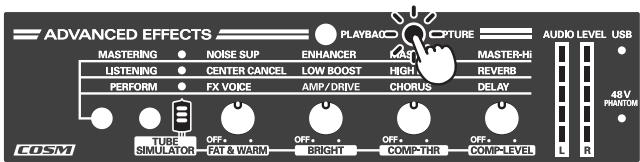 ROLAND UA-4FXCW - Modification du son à l'aide des quatre boutons rotatifs - 4