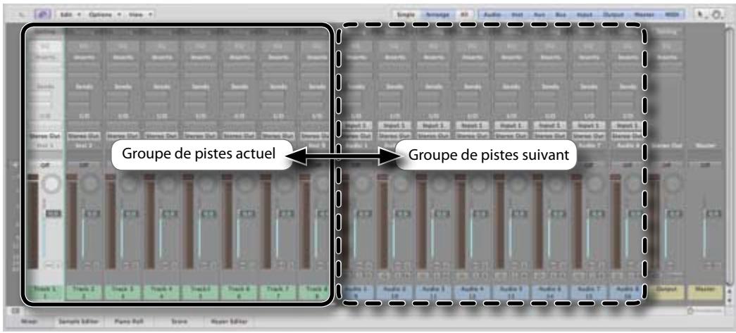 ROLAND V-STUDIO 20 - Changer entre des groupes de pistes (track groups) - 2