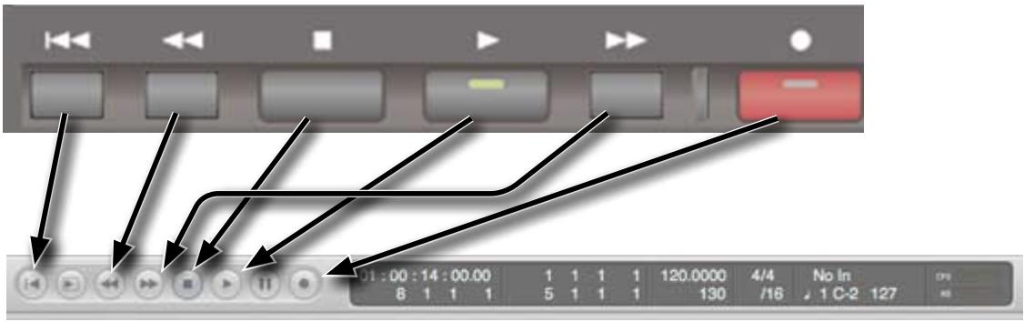 ROLAND V-STUDIO 20 - Contrôle de la lecture et de l'enregistrement - 1