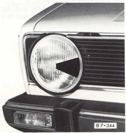 VOLKSWAGEN GOLF 1 PICKUP - Réglage des phares - 1