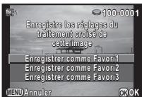 PENTAX QS1 - Utilisez pour selectionner une image ayant subi un traitement croisé. - 1