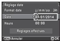 PENTAX QS1 - Réglage de la date et de l'heure - 2