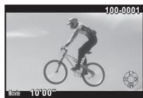 PENTAX QS1 - Affichez la série video à dire dans l'affichage une image du mode lecture. - 1