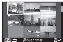 PENTAX QS1 - Sélectionnez les images à supprimer. - 1