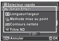 PENTAX QS1 - Enregistrement des fonctions féquement utilisées dans le sélecteur rapide - 2