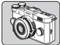 PENTAX QS1 - Réglage manuel de la mise au point (Mise au point manuelle) - 1