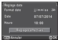 PENTAX QS1 - Réglage de la date et de l'heure - 3