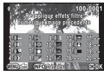 PENTAX QS1 - Pour vérifier les détails des paramètres, appuyez sur INFO. - 1