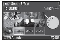 PENTAX QS1 - Utilisation des réglages sauvégardés - 1