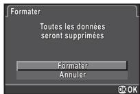 PENTAX QS1 - Appuyez sur ▲ pour sélectionner [Formater] puis appuyez sur Ⓞ. - 1