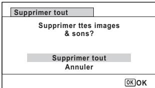 PENTAX WG-3 - Suppression de toutes les images et fichiers son - 4