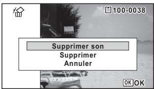 PENTAX WG-3 - Suppression d'un fichier son - 1