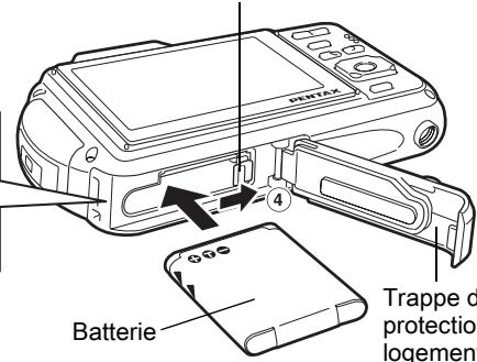 PENTAX WG-3 - Installation de la batterie - 2