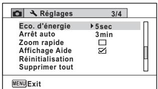 PENTAX WG-3 - - [Réglages] menu 3 - 1