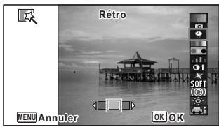 PENTAX WG-3 - Utilisez le bouton de navigation (◀▶) pour choisir l'effet. - 1