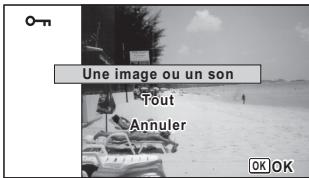 PENTAX WG-3 - Protection des images et des fichiers son contre la suppression (protéger) - 2