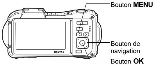 PENTAX WG-3 - Réglage de la langue d'affichage - 1