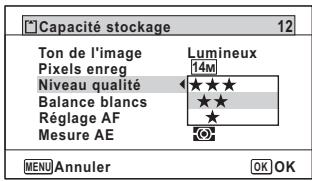 PENTAX WG-3 - Utilisations des menus - 13