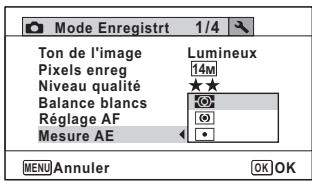 PENTAX WG-3 - Réglage de la mesure AE - 1