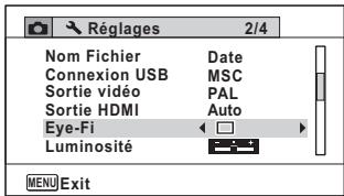 PENTAX WG-3 - Utilisez le bouton de navigation (◀▶) pour sélectionner √ ou □. - 1