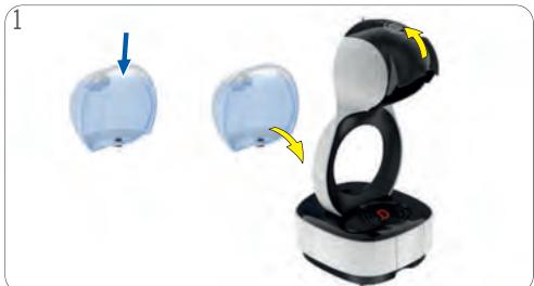 KRUPS LUMIO YY3042FD, LUMIO YY3043FD, LUMIO YY3044FD - PREMIÈRE MISE EN SERVICE - 1