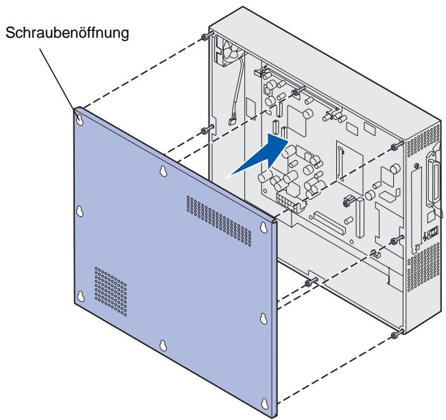 LEXMARK C912 - Wiederanbringen der Systemplatinenabdeckung - 1