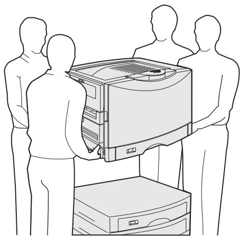 LEXMARK C912 - Positionieren des Druckers - 1